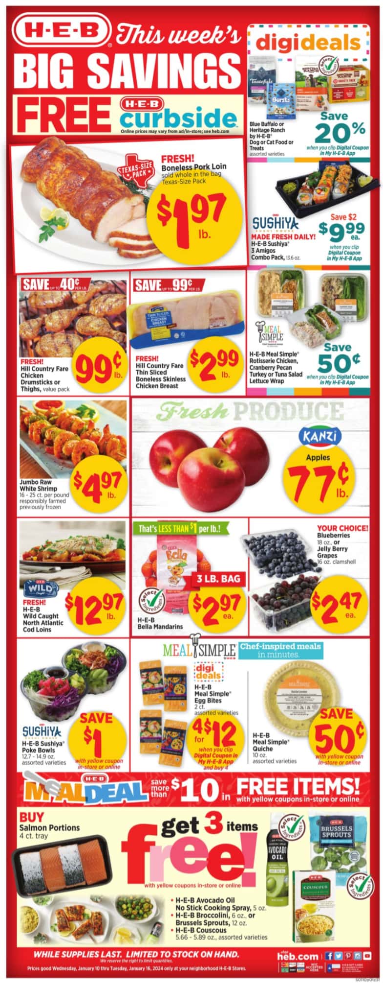 H E B Weekly Ad January 10 January 16 2024 Preview