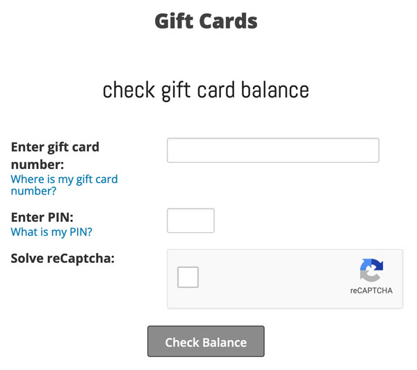 How can I check the balance of my Gift Card?